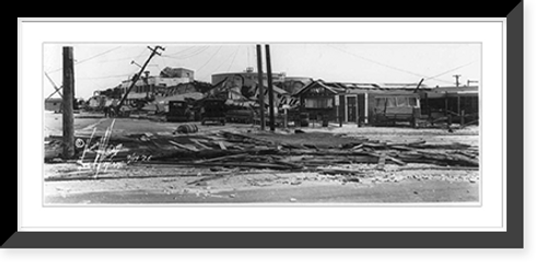 Historic Framed Print, [Hurricane damage, Miami, Florida],  17-7/8" x 21-7/8"