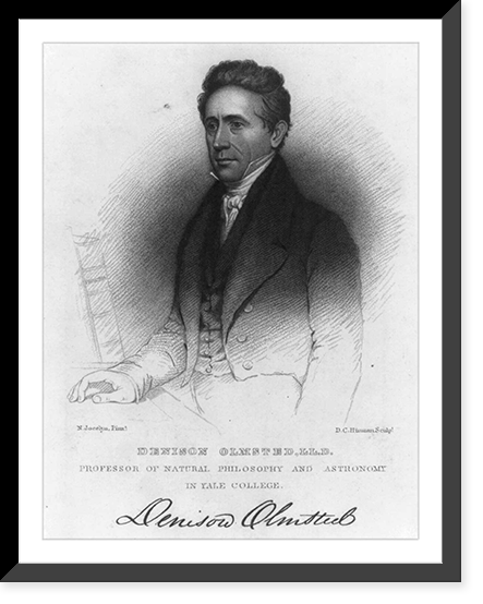 Denison Olmstead 1791-1859, Vintage Poster