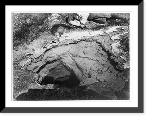 Historic Framed Print, Hot Spring, Ruby Valley, Nevada.T. H. O'Sullivan, phot. - 2,  17-7/8" x 21-7/8"