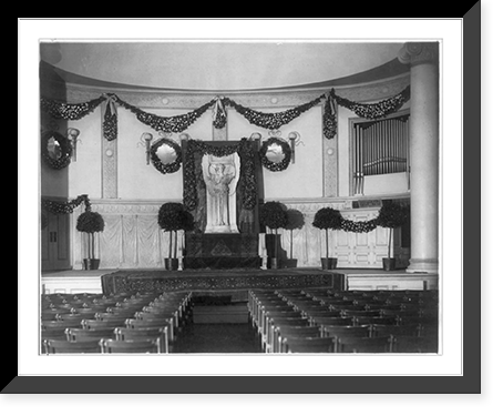 Historic Framed Print, [Stage of Mendelsohn Hall, New York City],  17-7/8" x 21-7/8"