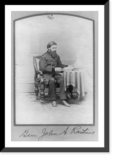 Vintage Portrait - John Aaron Rawlins, full length, seated, 1831