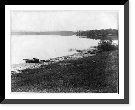 Upper Saranac Lake. South from Saranac Inn, Vintage Wall Art