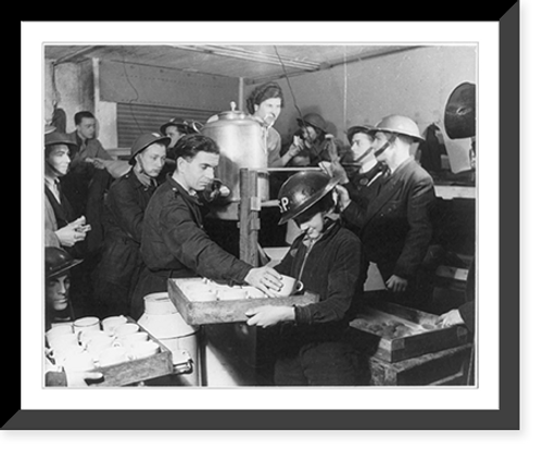 Historic Framed Print, South East London shelter,  17-7/8" x 21-7/8"