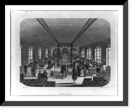 Historic Framed Print, Setzer-Saal [Printing office],  17-7/8" x 21-7/8"