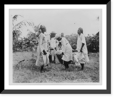 Rural dance, outdoors, Haiti - 3, Vintage Poster