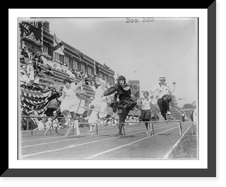 Vintage Photo Print - Washington, DC - Women competing in low hurdle