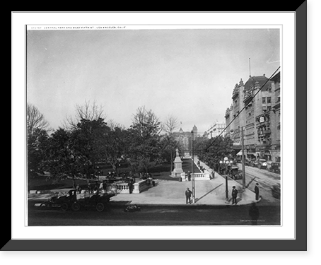 Los Angeles, Calif.: Central Park and West Fifth St, Vintage Poster