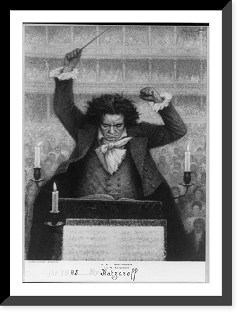 Historic Framed Print, Ludwig van Beethoven, 177001827,  17-7/8" x 21-7/8"