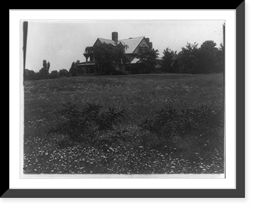 Historic Framed Print, Theodore Roosevelt's children and home: [Sagamore Hill - Roosevelt home],  17-7/8" x 21-7/8"