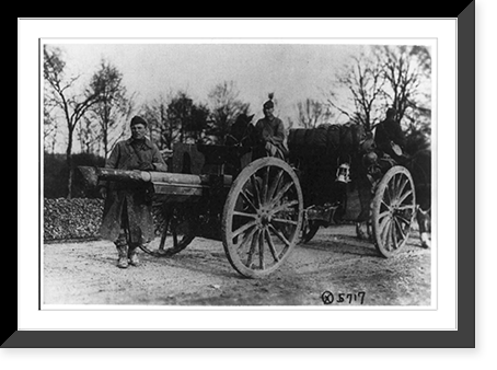 The first American gun fired in France for cause of humanity Classic, Historic Reproduction