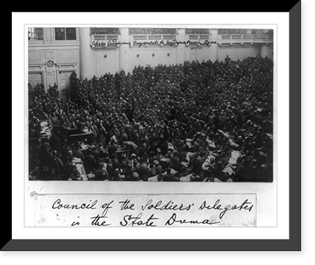 Council of the Soldiers' Delegates in the State Duma, Leningrad, Russia, Historic Reproduction