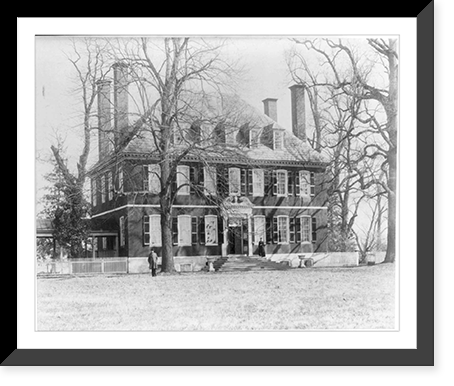 Westover, plantation in the James River valley, Va., two miles below Berkeley, Antique Print