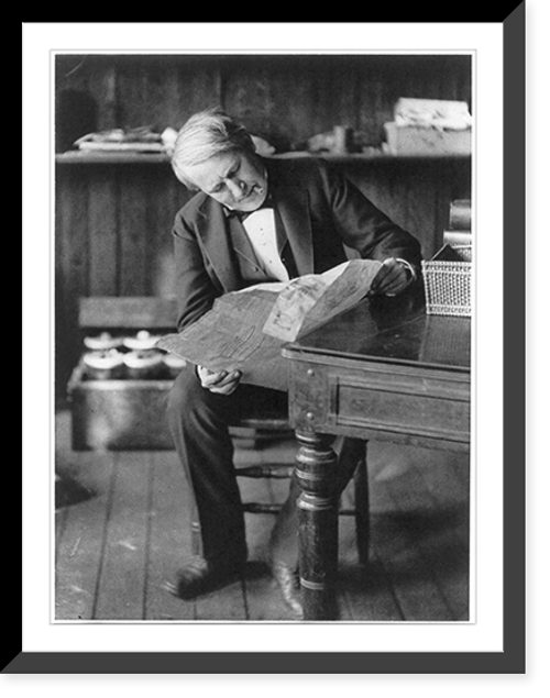 Historic Framed Print, Thomas Alva Edison, 1847-1931 - 22,  17-7/8" x 21-7/8"