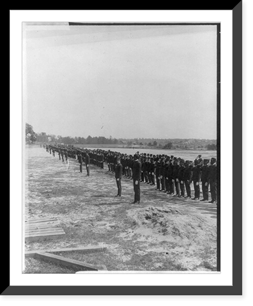 Historic Framed Print, [25th anniversary of Tuskegee Inst., Ala., 1906: Military review],  17-7/8" x 21-7/8"