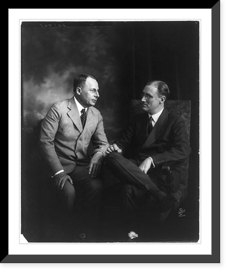 Franklin D. Roosevelt and Gov. James Cox; both seated, full lgth, Vintage Print