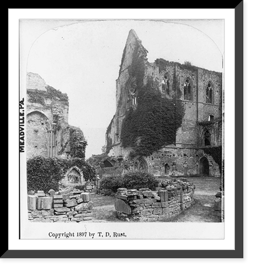 Historic Framed Print, View of Kenilworth Castle, England,  17-7/8" x 21-7/8"