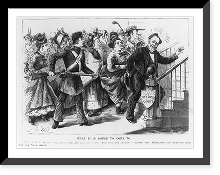 Historic Framed Print, What it is bound to come to"",  17-7/8" x 21-7/8"