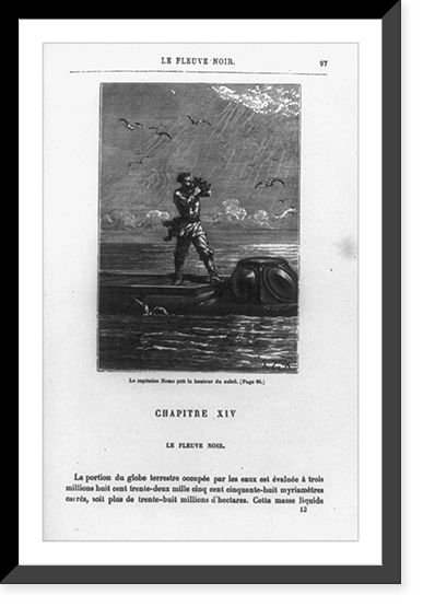 Historic Framed Print, Le capitaine Nemo...,  17-7/8" x 21-7/8"