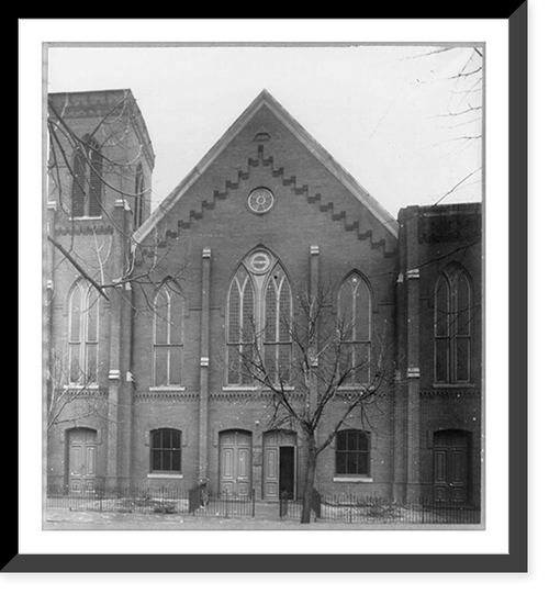 Historic Framed Print, Negro churches - Baptist Churches, Washington, D.C. - R. St. Baptist Church,  17-7/8" x 21-7/8"