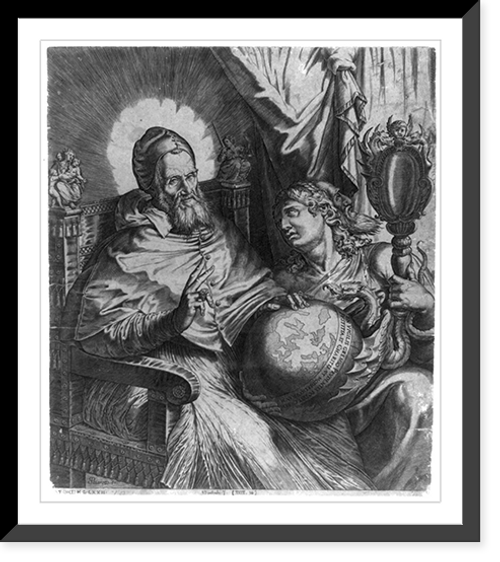 Historic Framed Print, [Pope Gregory XIII],  17-7/8" x 21-7/8"