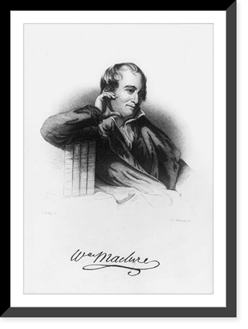 Historic Framed Print, William Maclure, 1763-1840,  17-7/8" x 21-7/8"
