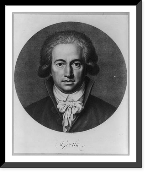 Historic Framed Print, Johann Wolfgang von Goethe, 1749-1832 - 2,  17-7/8" x 21-7/8"