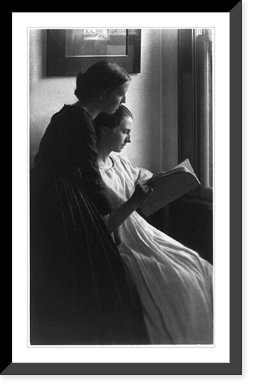 Historic Framed Print, The Readers (Letitia Felix and Ada Follett), Newark, Ohio,  17-7/8" x 21-7/8"