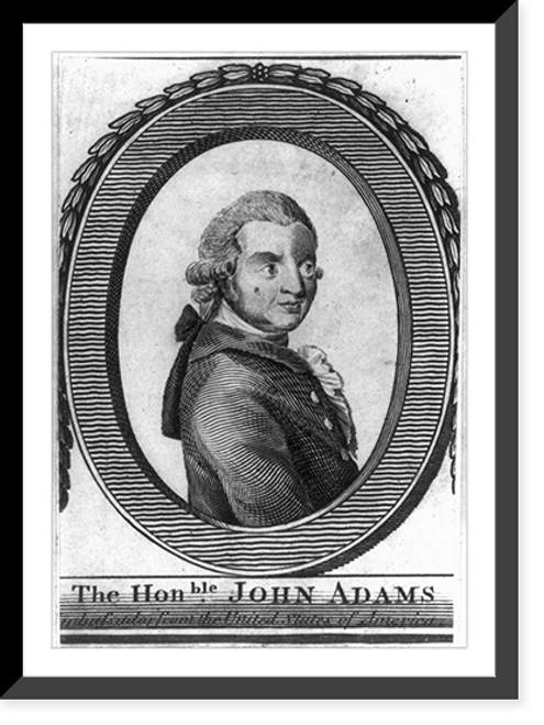 Historic Framed Print, John Adams - 4,  17-7/8" x 21-7/8"