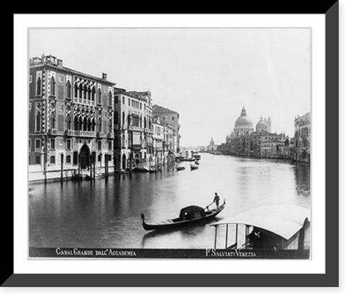 Historic Framed Print, Canal Grande dall'Accademia,  17-7/8" x 21-7/8"