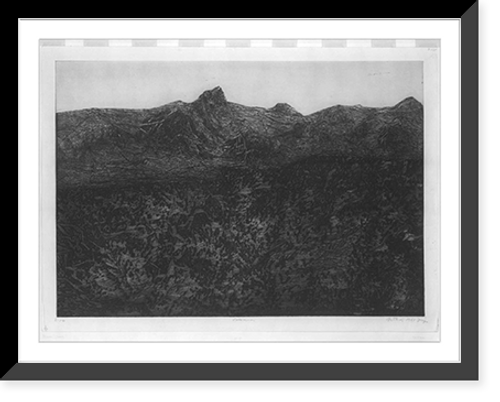 Historic Framed Print, Volcanos,  17-7/8" x 21-7/8"