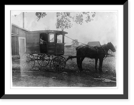 Historic Framed Print, Edgar Kitchen 13 yrs. old gets $3.25 a week working for the Bingham Bros. Dairy. Drives dairy wagon from 7 A.M. to noon. Works on farm in afternoon (10 hours a day) seven days a week. half day on Saturday.,  17-7/8" x 21-7/8"