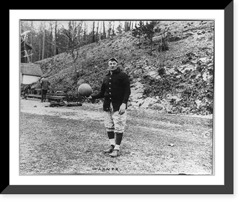 Historic Framed Print, [John Peter Honus" Wagner,  shortstop,  Pittsburgh,  National League]" - 2,  17-7/8" x 21-7/8"