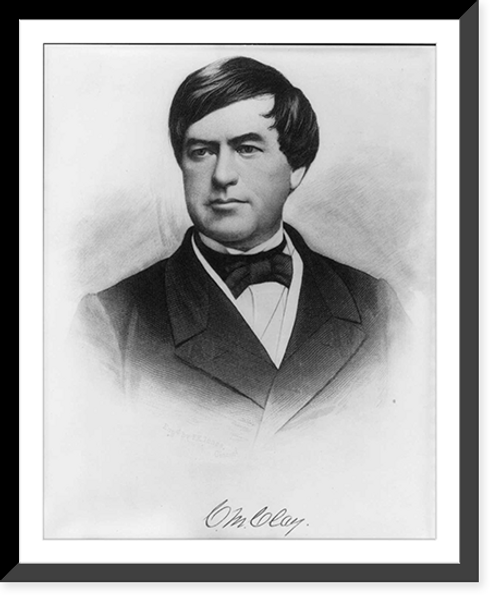 Historic Framed Print, Cassius Marcellus Clay, 1810-1903,  17-7/8" x 21-7/8"