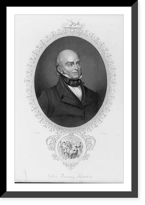 Historic Framed Print, John Quincy Adams, Pres. U.S.,  17-7/8" x 21-7/8"