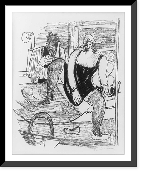Historic Framed Print, [Morning. 1946. Published by Curt Valentin],  17-7/8" x 21-7/8"