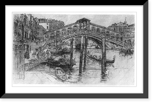 Historic Framed Print, [The rialto, Venice],  17-7/8" x 21-7/8"