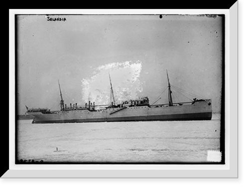 Historic Framed Print, Seandia ship,  17-7/8" x 21-7/8"