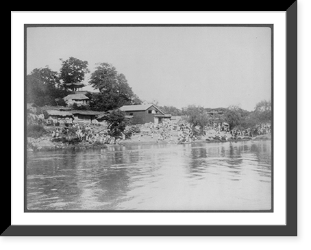 Pyring San, landing place at the river (Han), Seoul, Korea? Classic, Vintage Wall Art