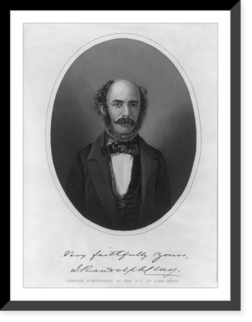 Historic Framed Print, John Randolph Clay, 1808-1885,  17-7/8" x 21-7/8"