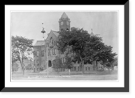 Courthosue, Owatonna, Minn, Vintage Print