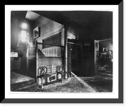 Interior of the Lucius Tuckerman house, 1600 I St., N.W., Washington, D.C. Classic, Vintage Print