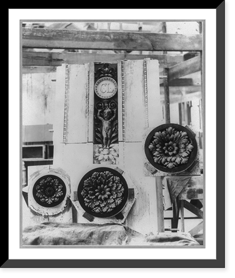 Stucco elements for vaulted ceiling, Library of Congress, Historic Reproduction