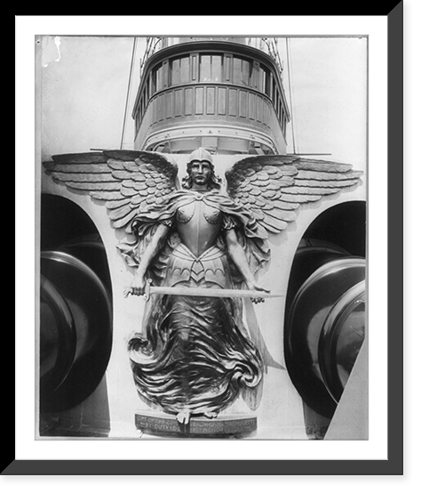 Bronze Victory, on forward turret of U.S.S. MASSACHUSETTS Classic, Historic Reproduction