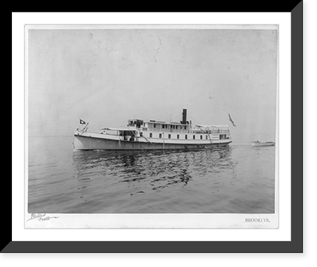 MOUNT MORRIS, a river excursion steamer, with bow to left, Historic Reproduction