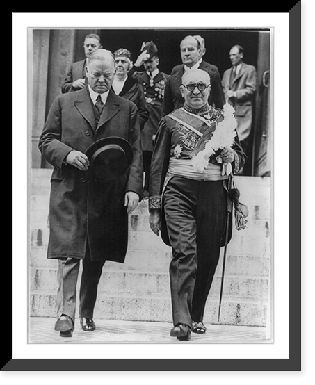 President leads dignitaries at memorial rites for Doumer in Washington Classic, Historic Print