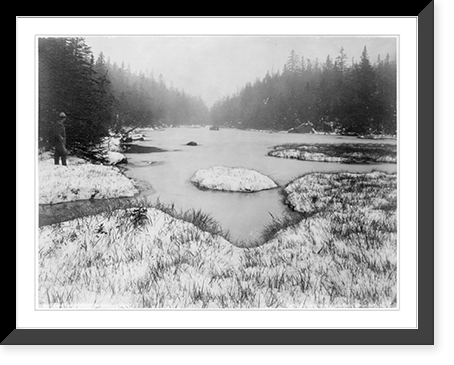 Adirondack Mountains, N.Y. - winter scenes: Lake Tear of the Clouds, from the head Classic, Historic Print