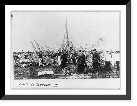 Wreck of German Naval airship L.2, Oct. 17, 1913 - 2, Historic Reproduction