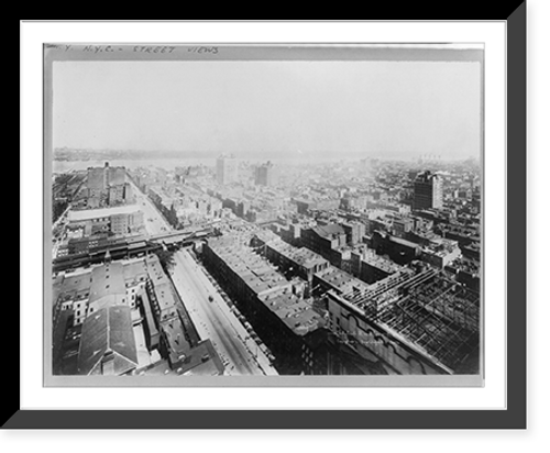 Historic Framed Print, [New York City - Thirty Fourth St. west from 8th Ave.],  17-7/8" x 21-7/8"