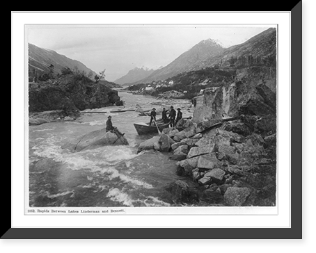 Alaska: Rapids between Lakes Linderman and Bennett, Historic Reproduction
