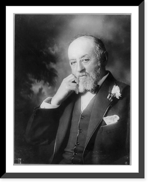 Historic Framed Print, [Nathan Straus, half-length portrait, facing left],  17-7/8" x 21-7/8"